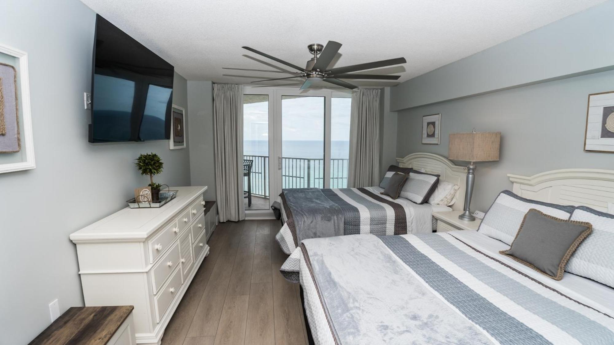 New Rental - 3Br 3Ba Corner Beachfront - 2024 Remodel - 3 Pools, Tiki Hut, Gym, Tennis Panama City Beach Exterior foto